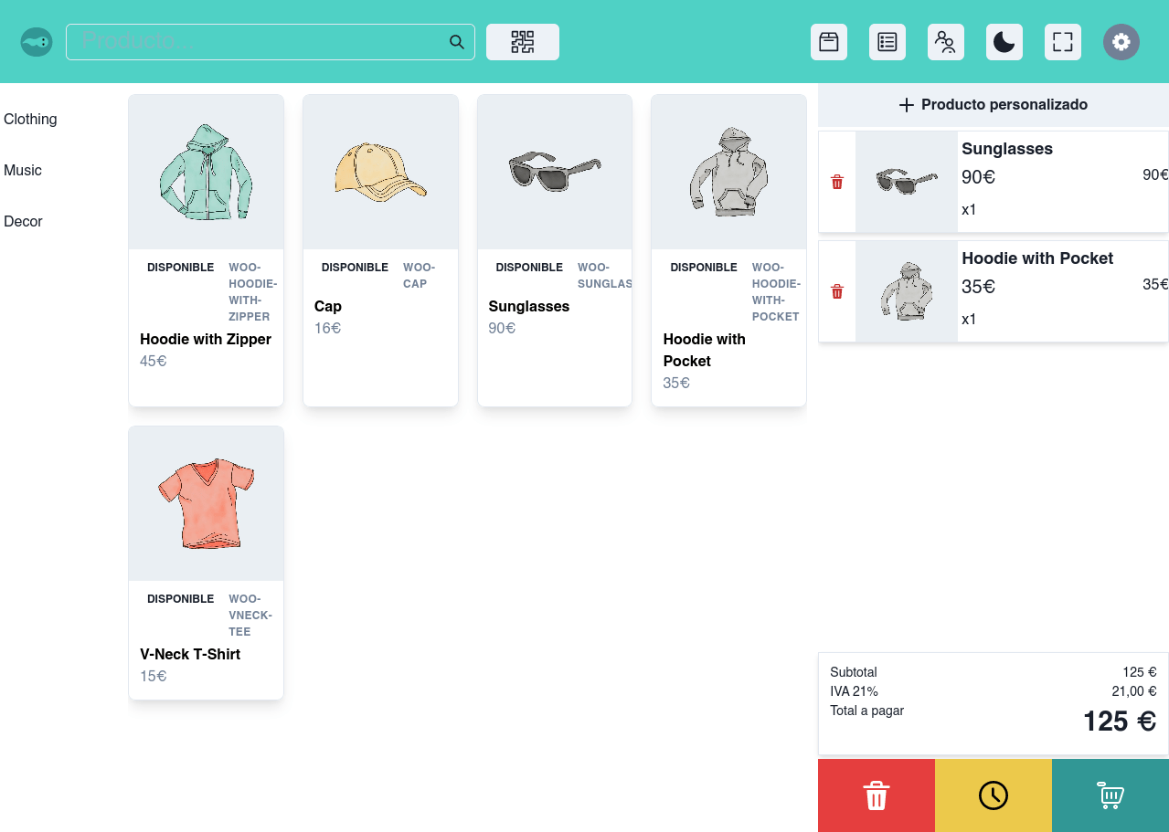 POS WooCommerce responsive